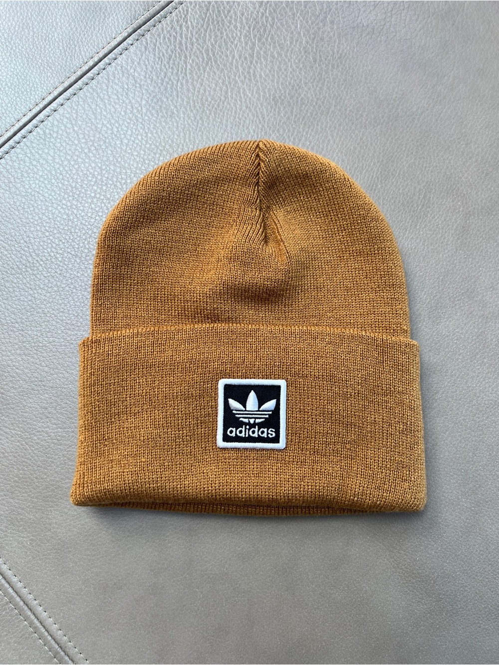 Adidas Logo Beanie Unisex Brown/Cognac